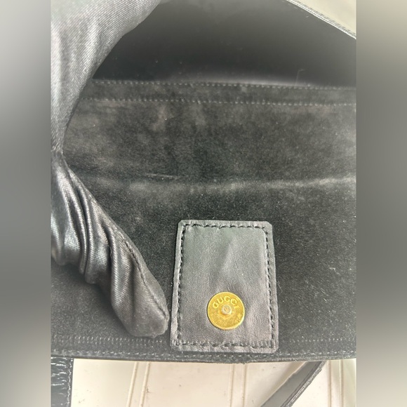 Gucci Vintage Black Leather Shoulder Bag - Picture 5 of 16